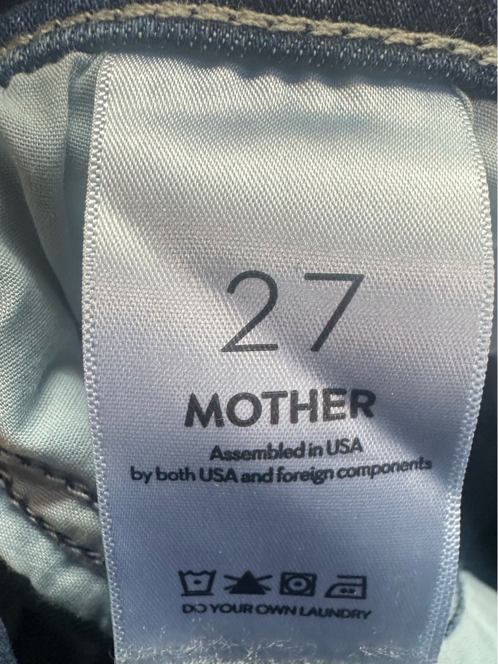 MOTHER Lil’ Hustler Ankle Heirloom Wash Cropped Flare Jeans Size 27 New With Tag - Picture 15 of 16